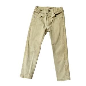 Zara Slim Khaki Denim Jeans Size 3/4